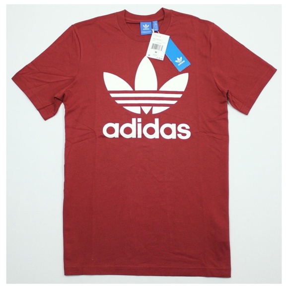 dark red adidas shirt